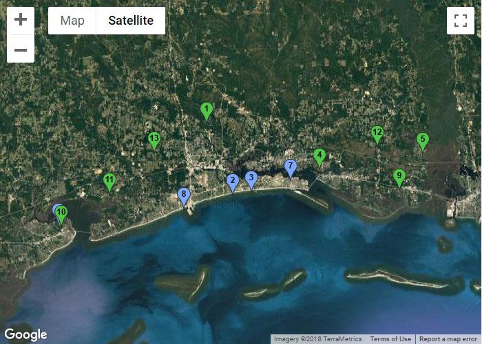 Gulf Coast/Biloxi Map